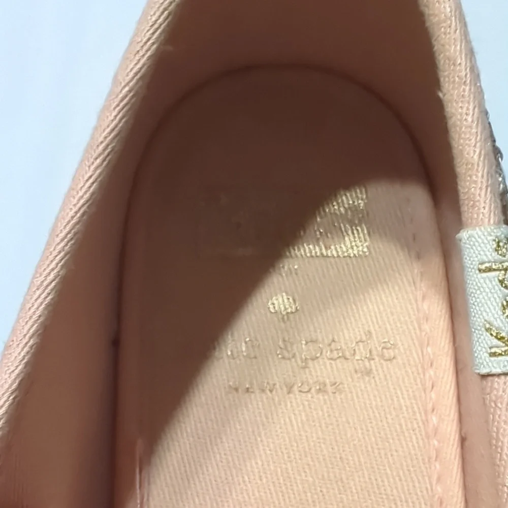 Kate Spade x Keds Women's Sneakers Rose Gold Pink Glitter Lace Up Sneakers sz 6‎
